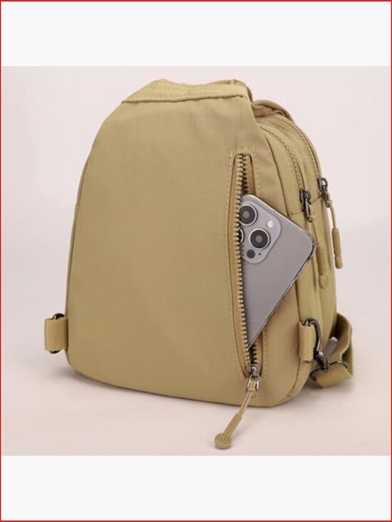 3-in-1 Convertible Nylon Backpack Anti-Theft Commuter Crossbody Travel Bag main image 4